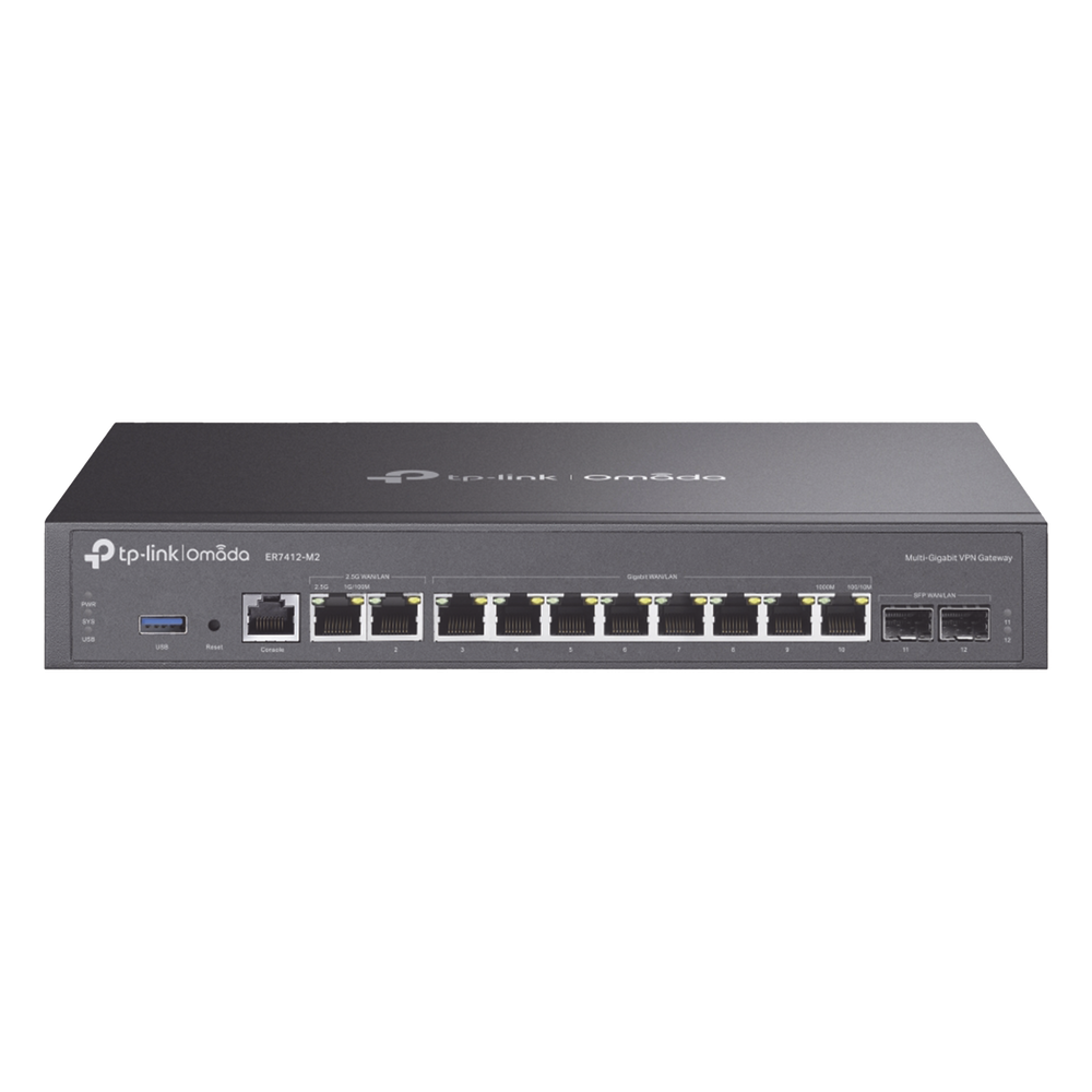 Router Omada VPN / SDN Multi-WAN Gigabit / 2 Puertos WAN/LAN RJ45 2.5 Gigabit / 8 Puertos WAN/LAN RJ45 Gigabit / 2 Puertos WAN/LAN SFP Gigabit / 1,000,000 Sesiones Concurrentes / Administración Centralizada Omada o Stand-Alone