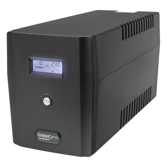 UPS 1500VA/900 W Pantalla LCD / Línea Interactiva 120Vca / 8 tomas 5-15R (6 Respaldadas) / Regulación de Voltaje / Protección RJ45