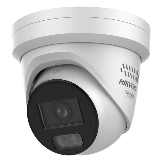 [Dual Light + ColorVu 3.0 + HikAI] Turret IP 8 Megapixel / Lente 2.8 mm / 30 mts IR + Luz Blanca / 2 Microfonos Integrados / Exterior IP67 / Estrobo Luz Blanca / WDR 130 dB / ACUSENSE 3.0 / Metal / NEMA 4X / ACUSEEK