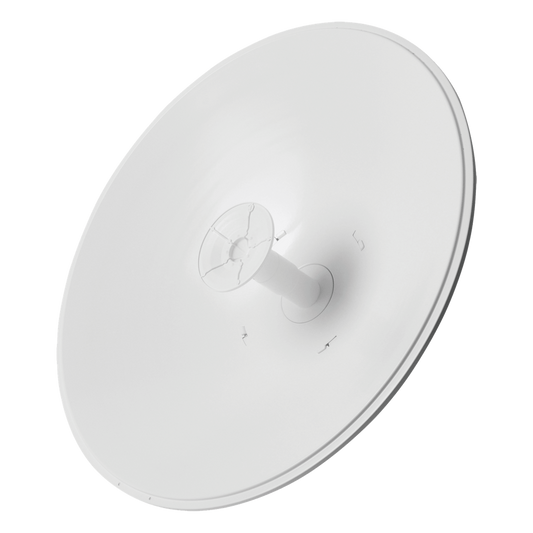 Antena Direccional airFiber X, ideal para enlaces Punto a Punto (PtP), frecuencia 5 GHz (4.9 - 5.8 GHz) de 30 dBi slant 45