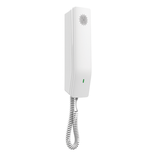 Teléfono IP para Hoteles / Altavoz HD / 2 Cuentas y Líneas SIP / 10 Teclas de Marcación Rápida / 3 Teclas Programables / Códec OPUS / Gestión GDMS / Instalación en Escritorio y Pared / PoE 100 Mbps