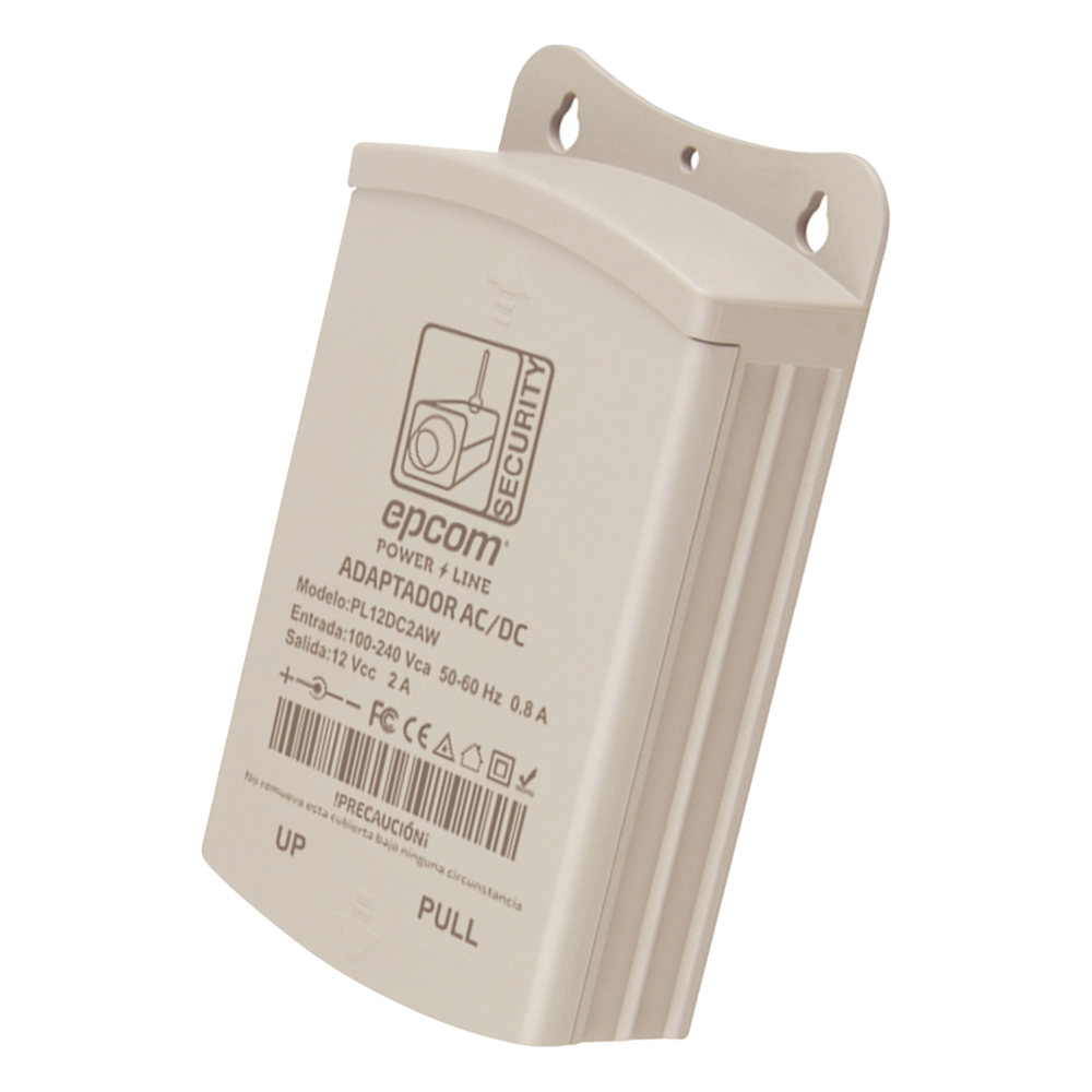Fuente de Poder para Exterior / 12 Vcc / 2 Amp / 1 Salida / Voltaje de Entrada de 100 - 240 VCA
