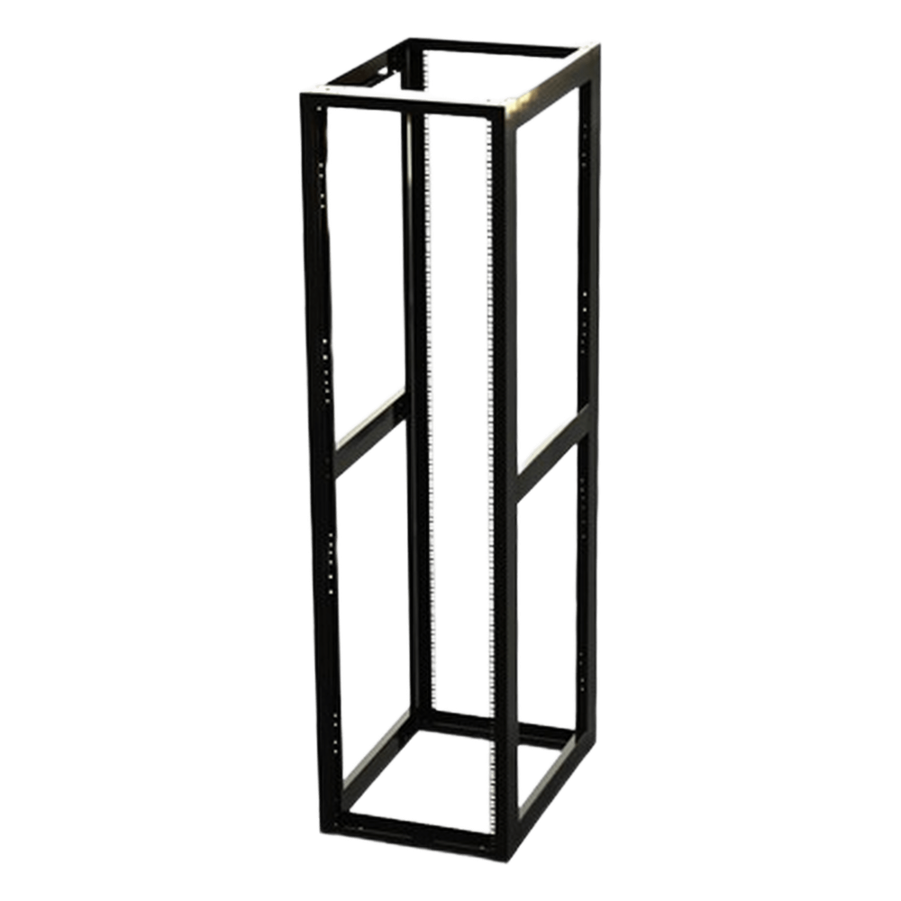Rack Estándar 19" de 4 Postes, Acero, 45 Unidades, Profundidad Ajustable.