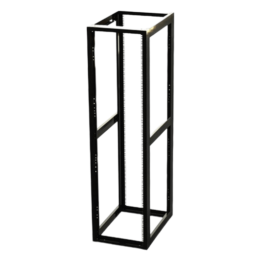 Rack Estándar 19" de 4 Postes, Acero, 45 Unidades, Profundidad Ajustable.