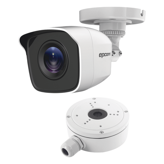 KIT de Bala TURBOHD 2 Megapixel (1080p) + Caja de Conexión / Exterior IP66 / TVI-AHD-CVI-CVBS