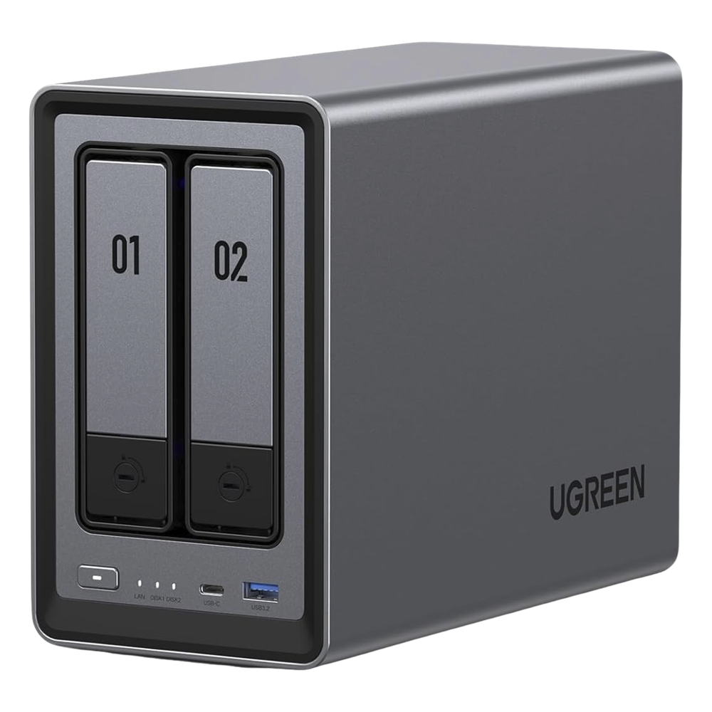 NASync DXP2800 | SO UGOS Pro |  Intel N100 12th Gen Intel® 4 Core™ | 2 Bahías SATA hasta 48TB | 2-Bahias (M.2 NVMe) hasta 16TB | 8GB DDR5 (Exp. a 16GB) | Ethernet 2.5G  | HDMI 4K | 2* USB2.0 | 1*USB 3.2Gen | 1* USB 3.2Gen2 | 1*USB-C 3.2Ge