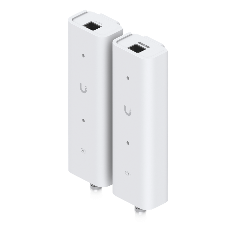 Kit Extensor PoE sobre 2 Hilos (Par Transmisor/Receptor) para Cable Par Trenzado o Coaxial, Entrada PoE++ y Salida PoE/PoE+, Incluye Adaptadores BNC