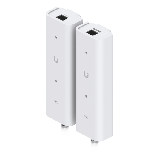 Kit Extensor PoE sobre 2 Hilos (Par Transmisor/Receptor) para Cable Par Trenzado o Coaxial, Entrada PoE++ y Salida PoE/PoE+, Incluye Adaptadores BNC