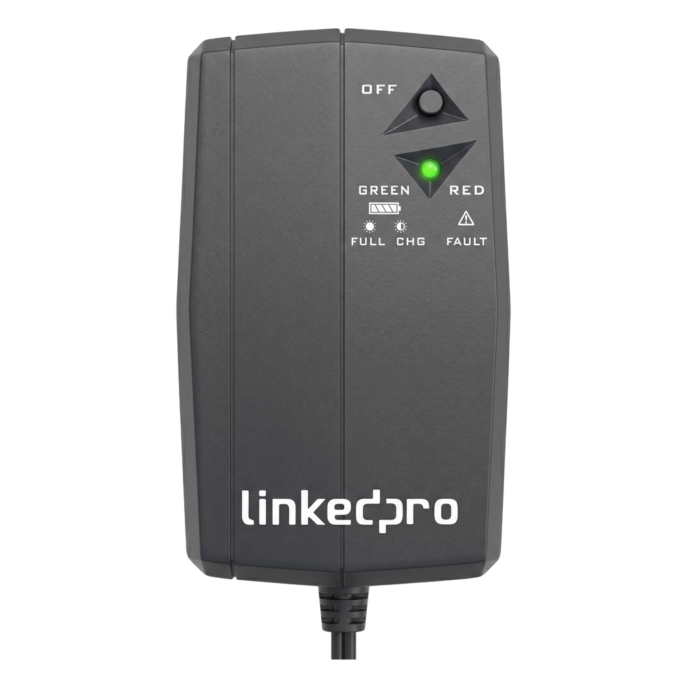 UPS de CD 25 W / Entrada 120 Vca / Salida 12 Vcd / Clavija NEMA 5-15P de entrada / Batería de Litio