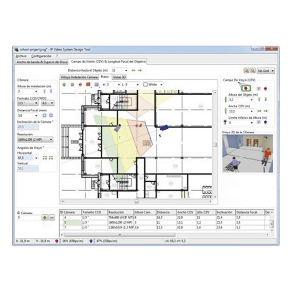 IP Video System Design EXPERT Tool / Software de Diseño para el Sistema de Vídeo IP / Hasta 256 Cámaras por Proyecto
