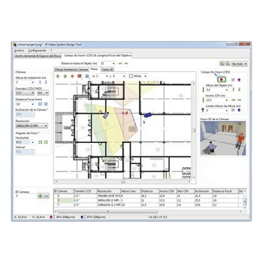 IP Video System Design EXPERT Tool / Software de Diseño para el Sistema de Vídeo IP / Hasta 256 Cámaras por Proyecto