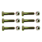 Paquete de 6 tornillos grado 5 y tuercas tropicalizadas 1/4 x 1-1/4". Para STZ30/SCZ30/SCZ30P.