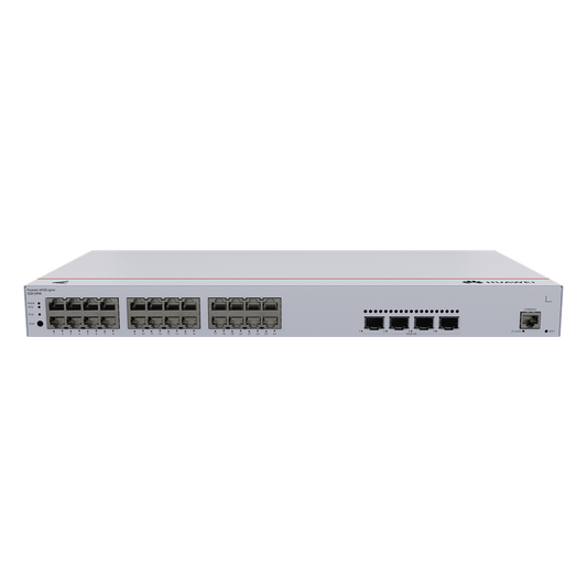 Switch de Acceso eKit Administrable / Capa 2 / 24 Puertos PoE+ Gigabit + 4 Puertos SFP+/SFP + Puerto de Consola  / Poe Perpetuo / Presupuesto PoE 400 W / Sin Licenciamiento