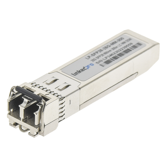 Transceptor Óptico SFP28 (Mini-Gbic) / Multimodo 850 nm / 25 Gbps / 25GBASE-SR / Conectores LC/UPC Dúplex / DDM / Hasta 300 m