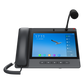 Teléfono IP Android 9.0 Empresarial para voceo 20 líneas SIP, pantalla táctil, Wi-Fi y Bluetooth, PoE, Voceo/ Musica por Multicast, puertos Gigabit, soporta recepción de video.