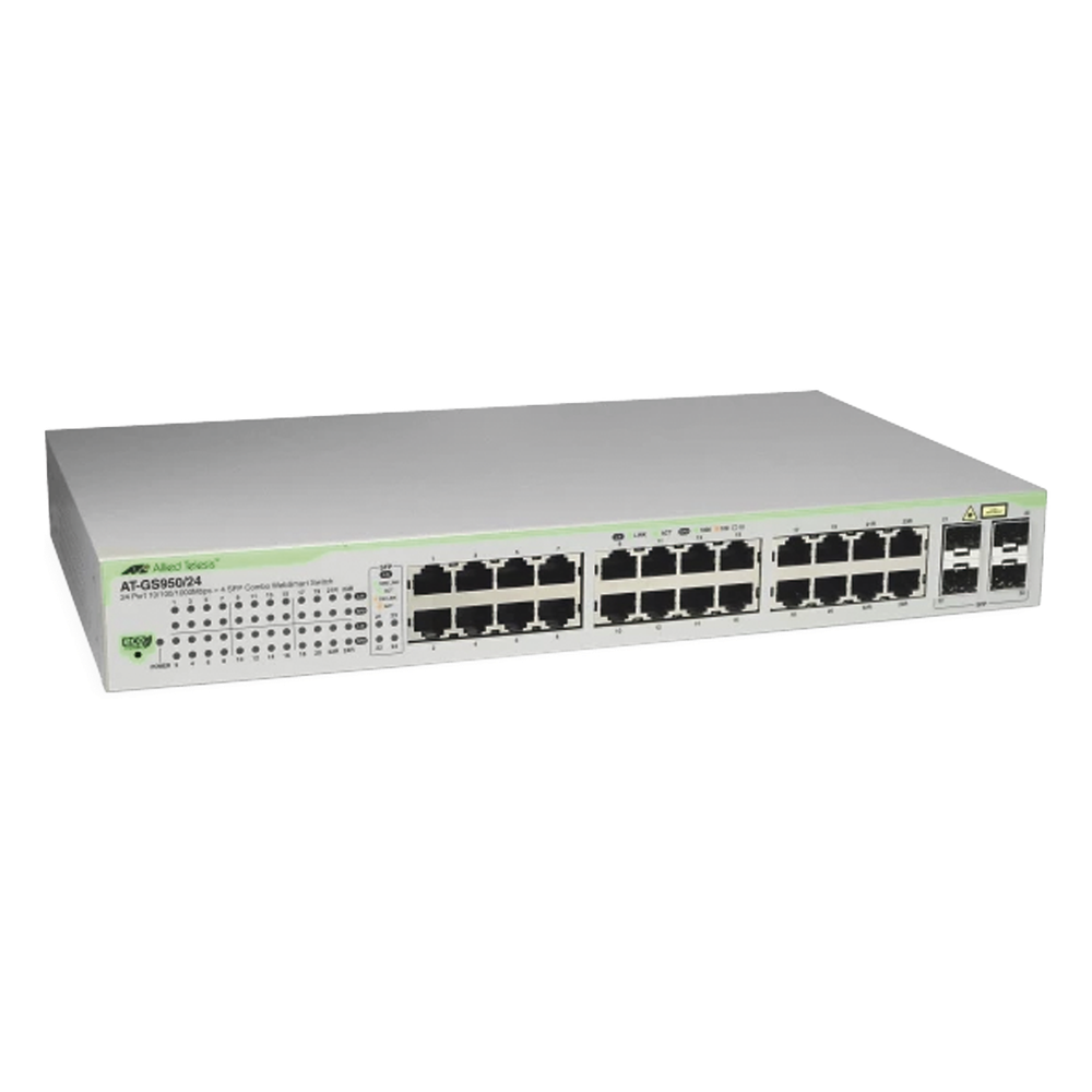 Switch Gigabit WebSmart de 24 puertos 10/100/1000 Mbps (4 x Combo) + 4 puertos gigabit SFP (Combo)