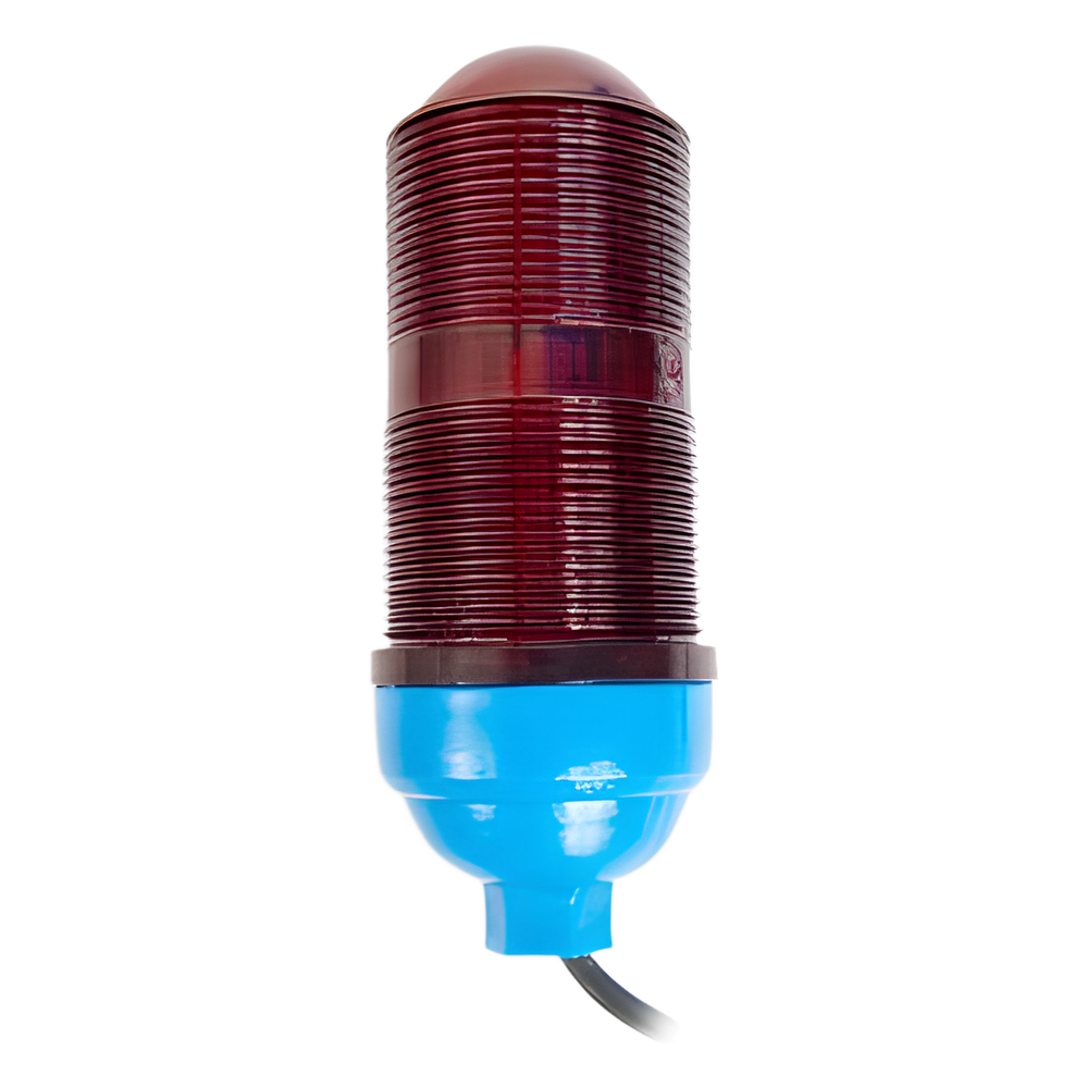 Lámpara de Obstrucción Básica con Globo Rojo de Policarbonato (Con Foco).
