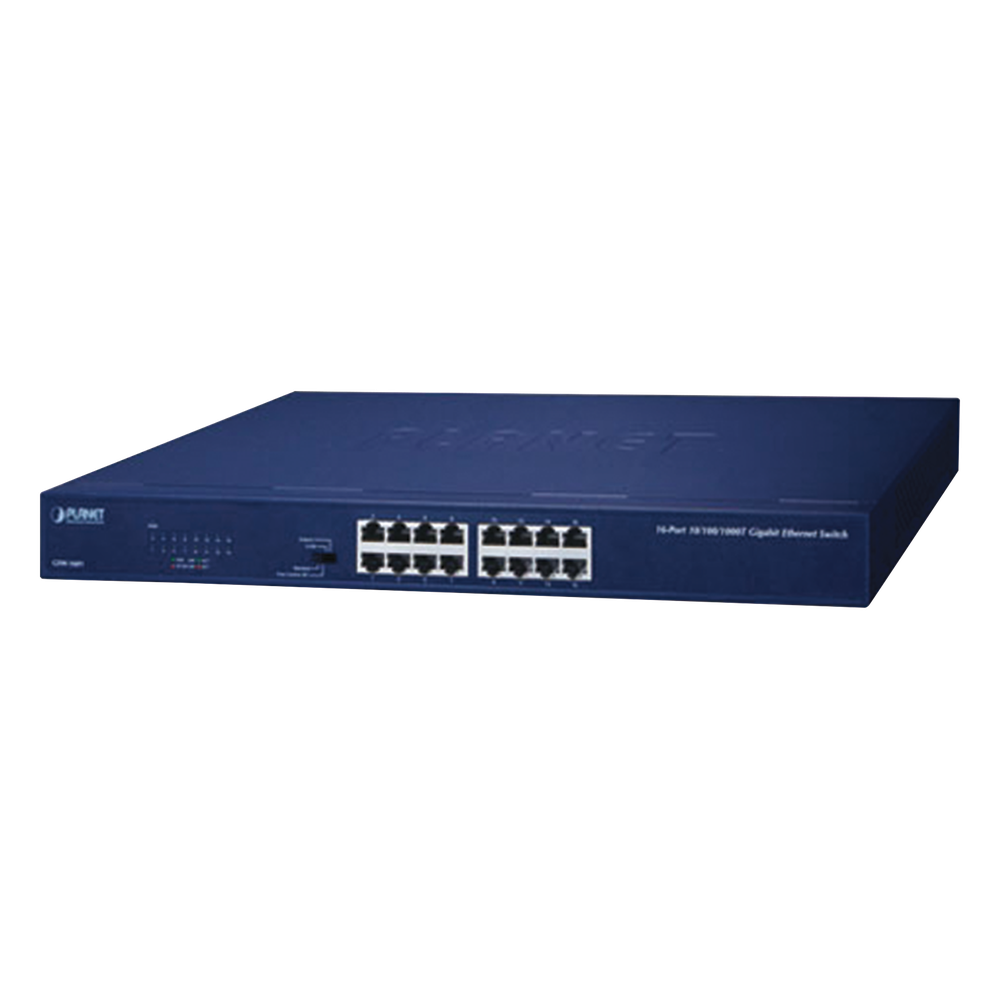 Switch No Administrable Gigabit de 16 Puertos 10/100/1000 Mbps, Con Modo Extendido Para Distancias de Hasta 200 m