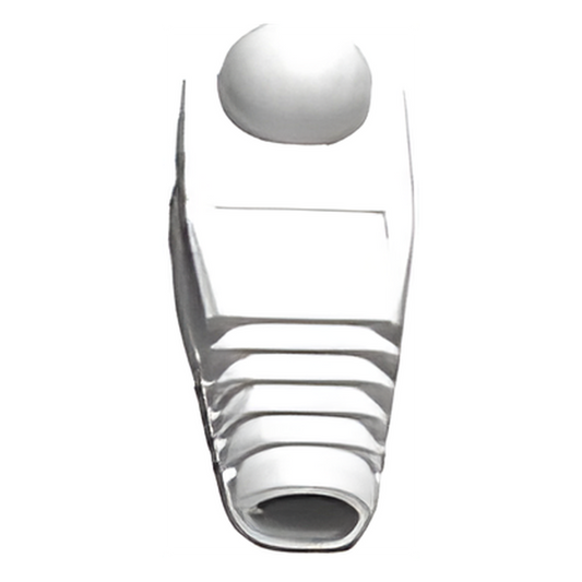Bota Plástica para Protección de Plug RJ45, Color Blanco