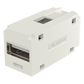 Módulo Acoplador USB 2.0, Hembra a Hembra, Tipo Mini-Com, Color Blanco Mate