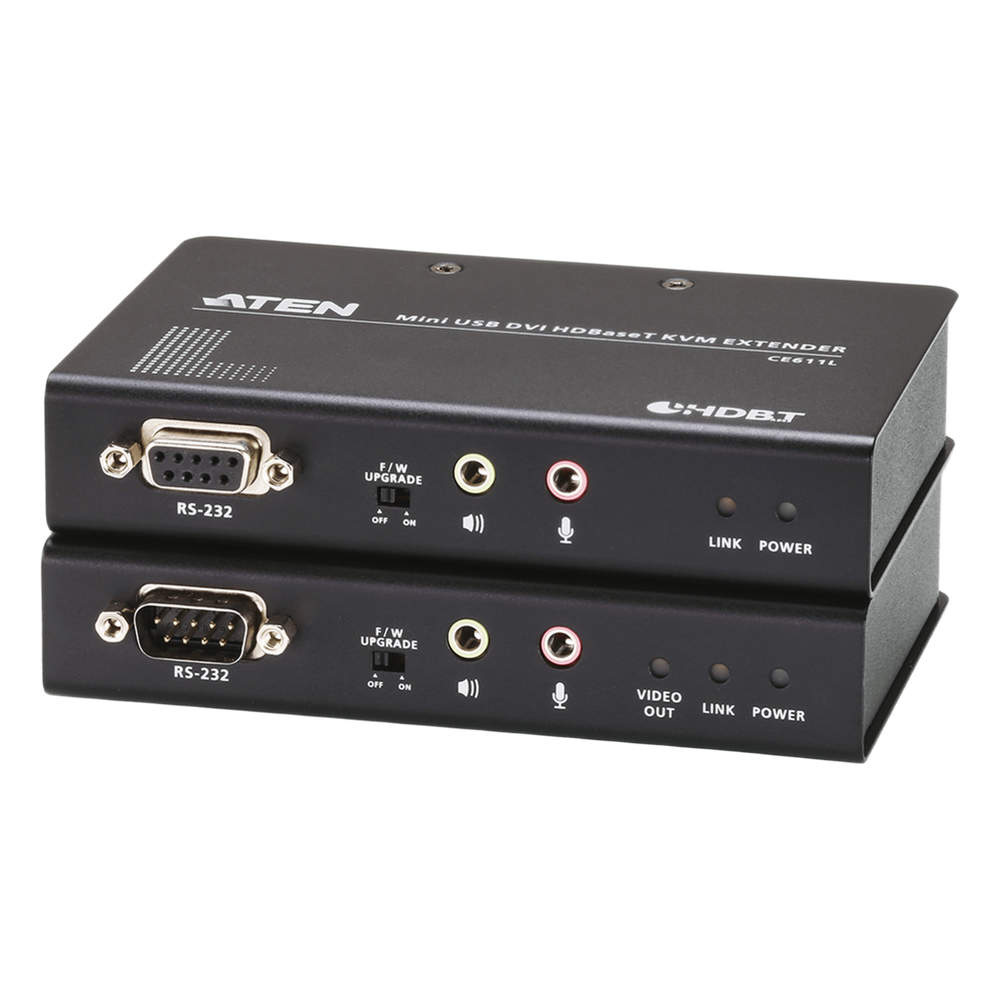 Extensor KVM HDBaseT™| DVI | USB | formato compacto (1920 x 1200 a 100m)