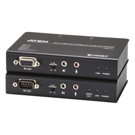 Extensor KVM HDBaseT™| DVI | USB | formato compacto (1920 x 1200 a 100m)