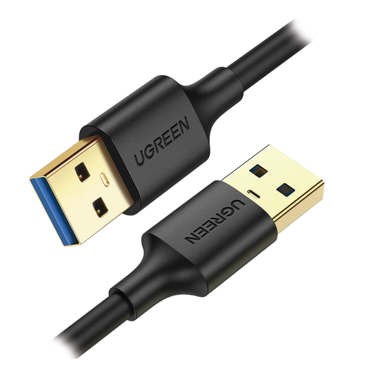 Cable USB-A 3.0 a  USB-A 3.0 / 2 Metros / Macho a Macho / Conector Niquelado / Núcleo de Cobre Estañado / Blindaje Múltiple / Velocidad 5Gbps / No Requiere Controlador / Compatible con USB2.0 Y USB 1.1
