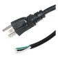 Cable de Alimentación Eléctrica para 120-240 Vca | 1.8 Metros (5.91 Pies) | 3 Fases | Cables Libres