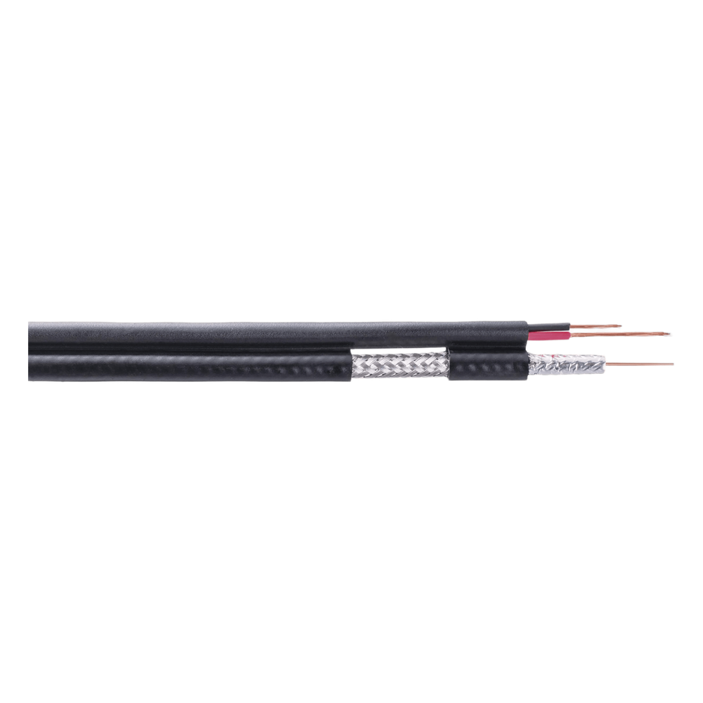Carrete de 305 Metros (1000 Pies) / Cable Coaxial RG59 / Tipo CCS Siames / Optimizado para HD / Intemperie