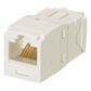Conector Jack RJ45 Estilo TG, Mini-Com, Categoría 6, de 8 Posiciones y 8 Cables, Color Blanco Ártico