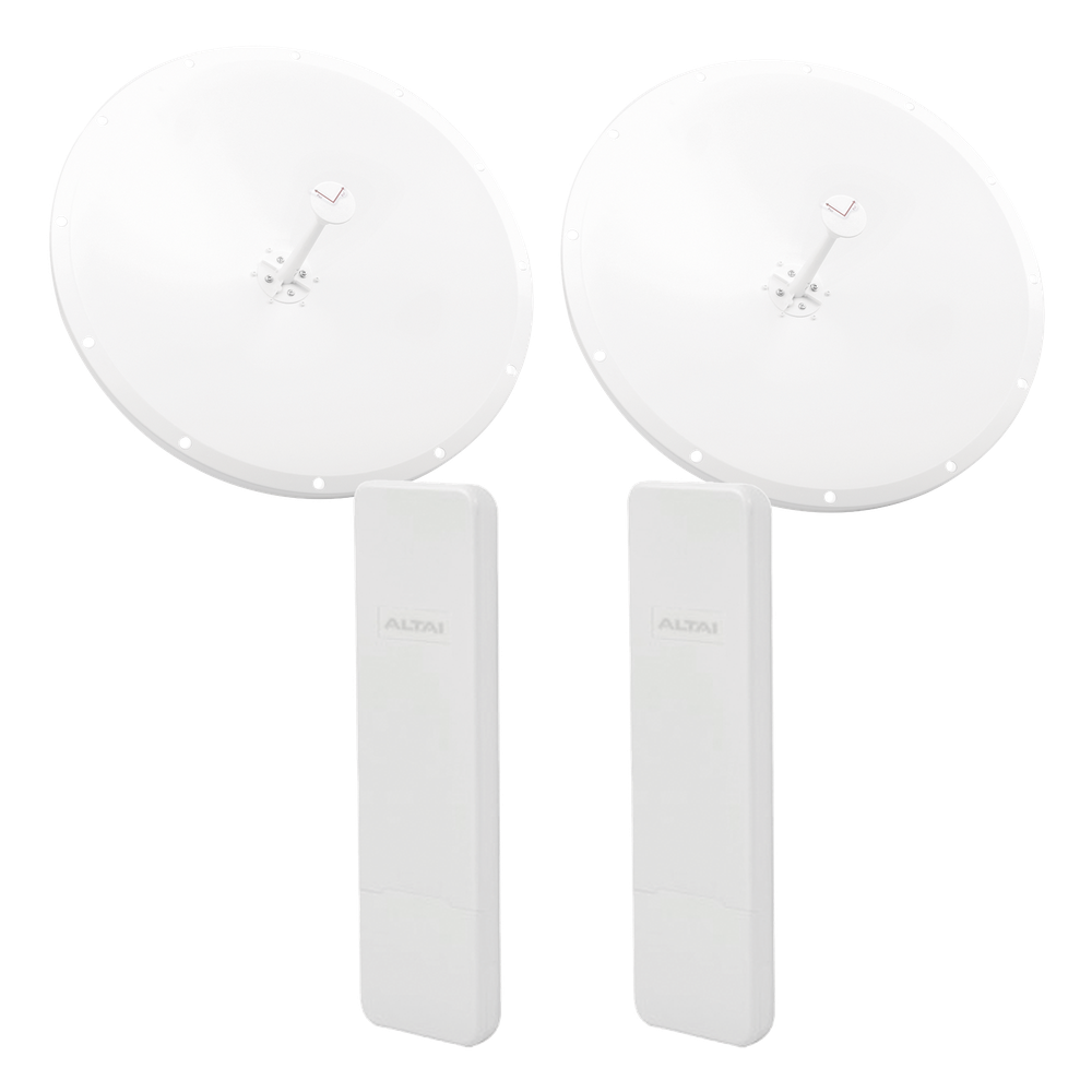 Kit de Enlace Completo PTP en 5 GHz, Hasta 20 km, con el Modelo Conectorizado C1XAN y Antena Direccional de 28 dBi Modelo TXP-D4865-28-SMA, Administración en Nube Gratis con INSIGHTS