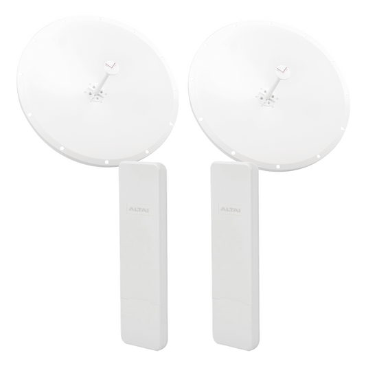 Kit de Enlace Completo PTP en 5 GHz, Hasta 20 km, con el Modelo Conectorizado C1XAN y Antena Direccional de 28 dBi Modelo TXP-D4865-28-SMA, Administración en Nube Gratis con INSIGHTS