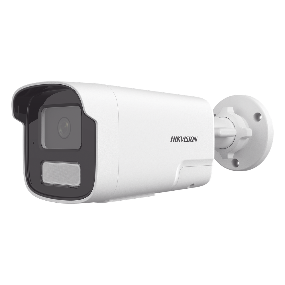 Cámara IP Bala 4 Megapixel (2560×1440) / Smart Hybrid Light IR+White Light 50 m (164 ft) / Detección Humana y Vehicular / Audio Bidireccional Integrado / WDR 120 dB / IP67 / PoE / H.265+ / Slot microSD 512 GB