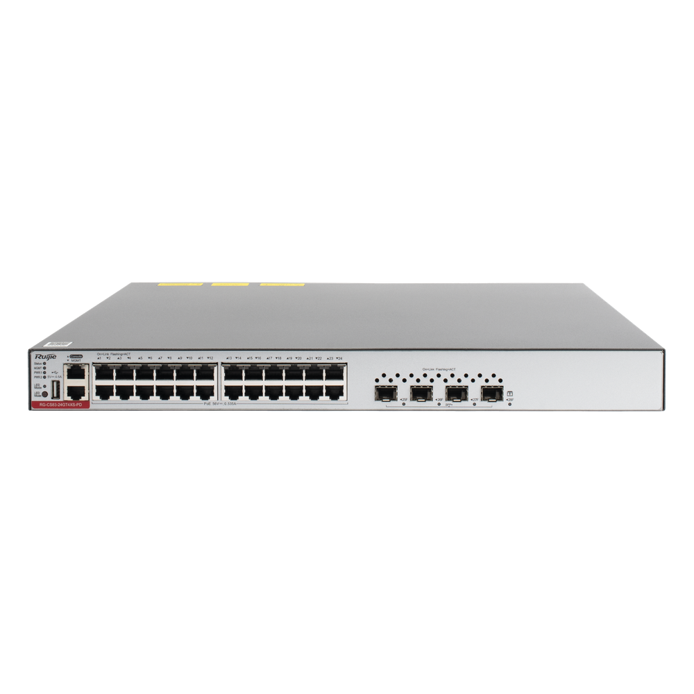 RG-CS83-24GT4XS-PD SWITCH L3 24 PTOS POE+ Y 4 SFP+ MAX 750W
