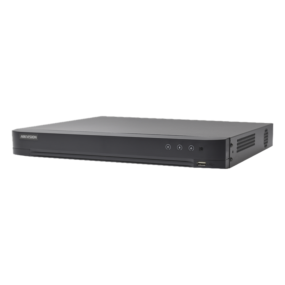 [Audio Bidireccional] DVR 32 Canales TurboHD + 8 Canales IP / 5 Megapixel Lite - 3K Lite / Acusense / Reconocimiento Facial  / Audio por Coaxitron / 2 Bahías de Disco Duro / H.265+ / Salida de Video en Full HD