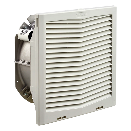 Ventilador Con Filtro de Montaje Lateral HF13, Con Flujo de Aire de 395 CFM, 115 Vca, Color Gris Claro