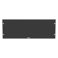 Tapa Ciega Para Rack Estándar de 19in, Plano, de Acero, 4UR, Color Negro