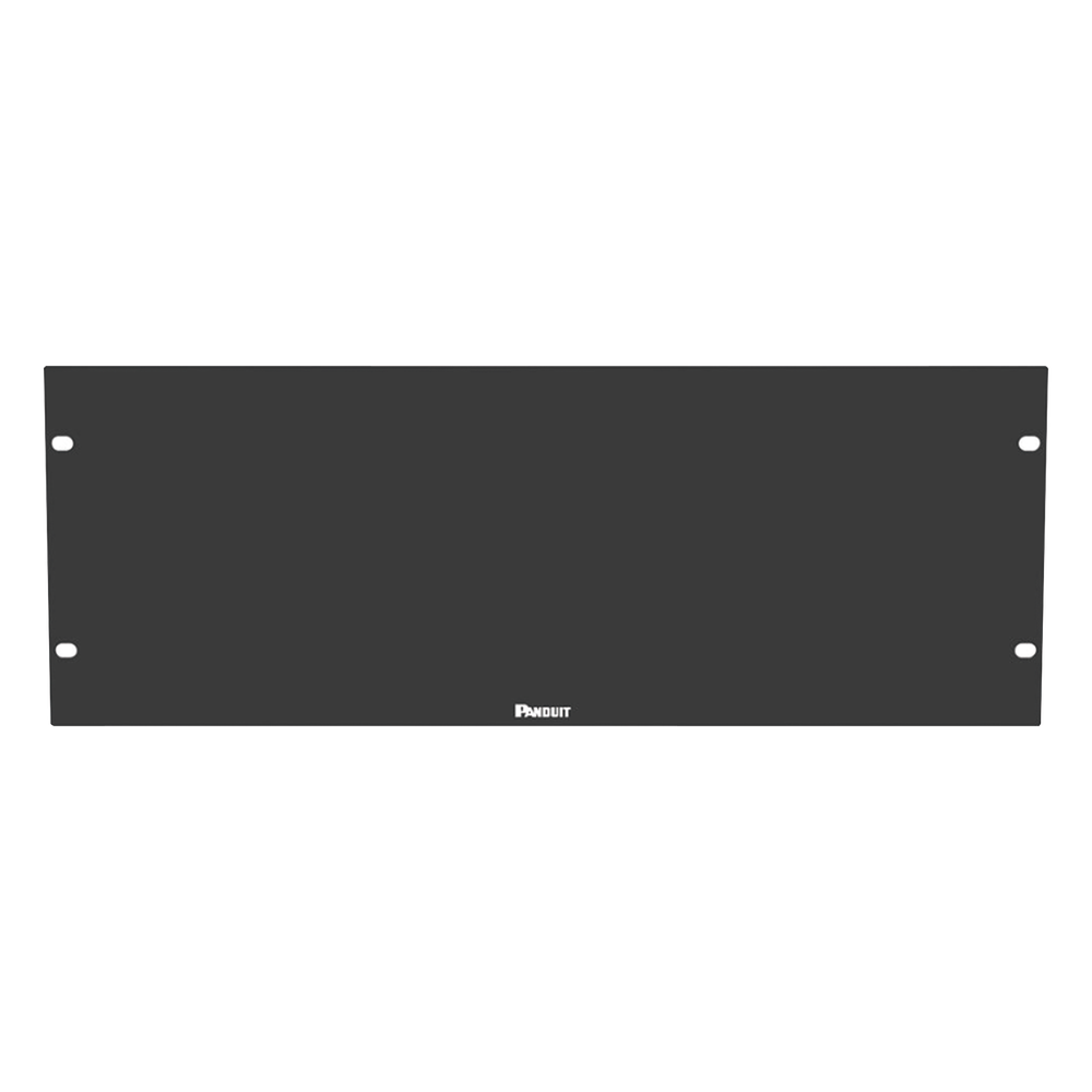 Tapa Ciega Para Rack Estándar de 19in, Plano, de Acero, 4UR, Color Negro