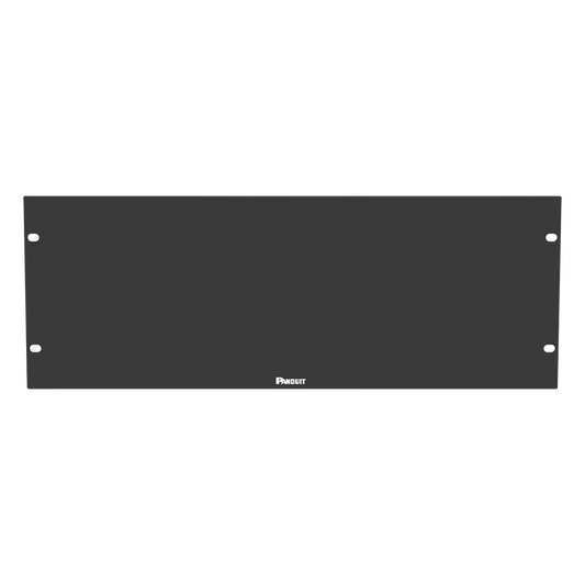 Tapa Ciega Para Rack Estándar de 19in, Plano, de Acero, 4UR, Color Negro