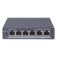 Switch Gigabit PoE+ / Administrable / 4 Puertos 1000 Mbps PoE+ / 2 Puertos 1000 Mbps Uplink / Configuración Nube Hik-PartnerPro / Modo Extendido hasta 300 Metros / 45 Watts