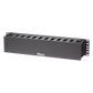 Organizador de Cables Horizontal PatchLink, Sencillo (Solo Frontal), Para Rack de 19in, 2UR