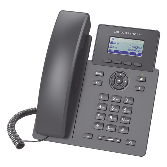 Teléfono IP Grado Operador, 2 líneas SIP con 2 cuentas, PoE, codec Opus, IPV4/IPV6 con gestión en la nube GDMS