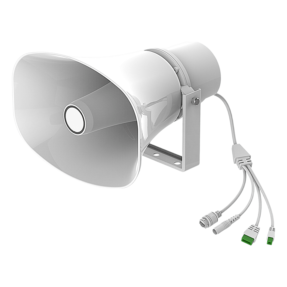 Altavoz SIP IP para Voceo y Paging / 2 Líneas SIP / Potencia 30W / IP66 Exterior / Alimentación PoE / Compatible con Conmutadores SIP / Montaje en Pared