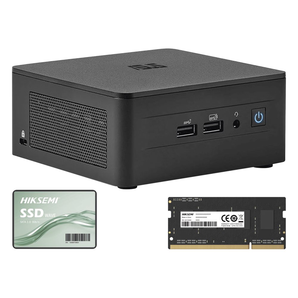 Kit / Mini PC NUC Barebone / Core I7 /bluetooth / Incluye memoria 16GB / Incluye 512 SSD / No incluye sistema operativo