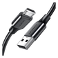 Cable USB-A a Micro USB | 2 Metros (6.56 Pies) | Tecnología de Carga Rápida Qualcomm / QC 3.0/2.0 | Recarga hasta 18W | Transmisión de Datos hasta 480Mbps | Tecnología de Carga Segura | Hasta 5,000 Flexiones | ABS y PVC de Alta Duración