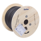 Carrete de 1 km de Fibra Óptica Aérea Mini Figura 8 G.657A2 Tipo Drop, Monomodo de 1 Hilo (Unifibra), Color Negro, Span 80
