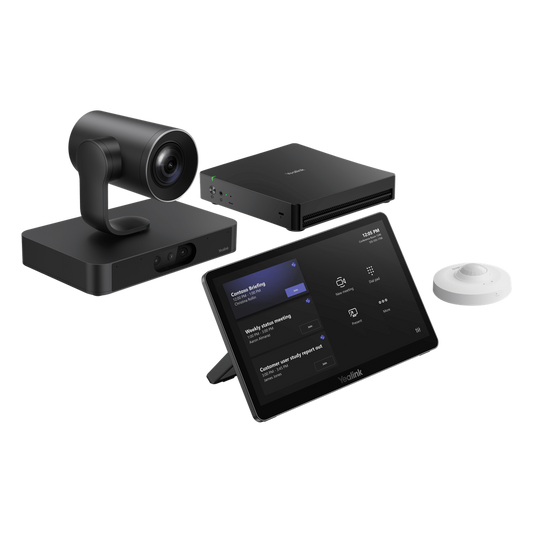 Sistema de Videoconferencia Yealink MVC-S80-C5U-000 para Microsoft Teams Rooms con Tecnología de IA Colaborativa y Cámaras Dual 4K