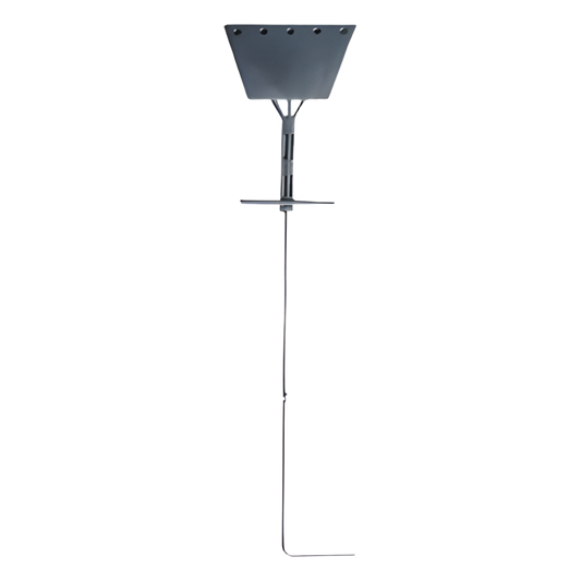 Ancla tipo Paleta con Redondo 3/4", placa de 1/2", 195 cm de Largo, Galvanizado por Inmersión en Caliente.