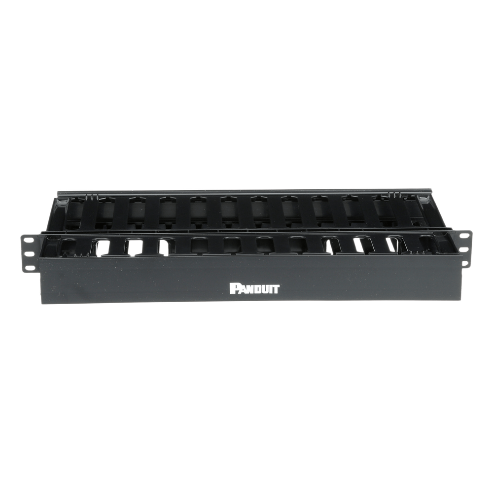 Organizador de Cables Horizontal PatchLink, Doble (Frontal y Posterior), Para Rack de 19in, 1UR