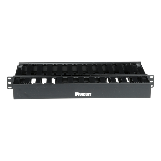 Organizador de Cables Horizontal PatchLink, Doble (Frontal y Posterior), Para Rack de 19in, 1UR